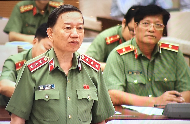 Bộ trưởng Tô Lâm phát biểu tại phiên họp