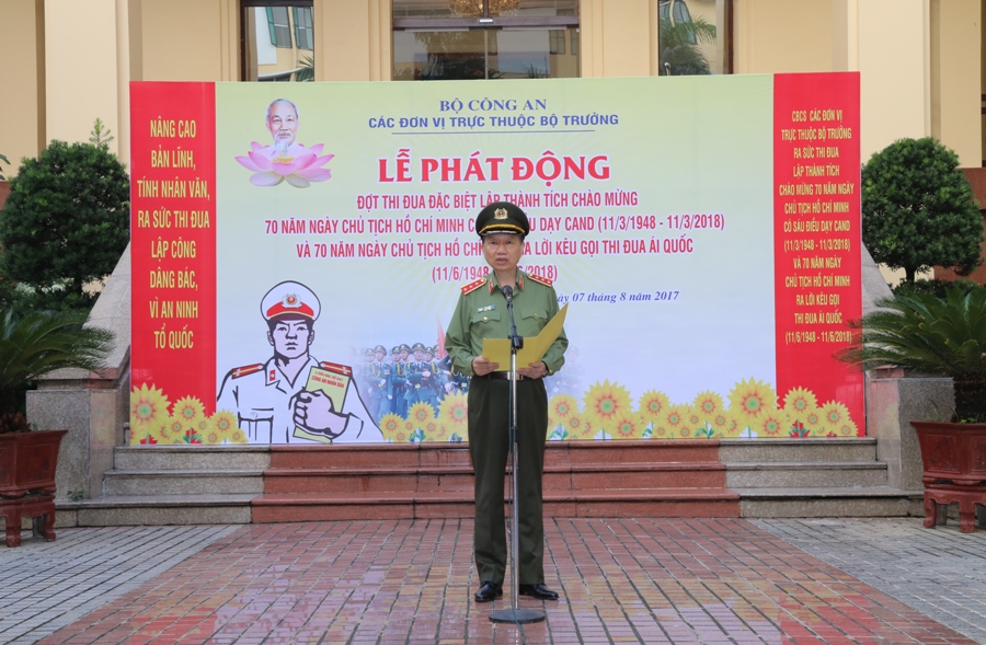 Bộ trưởng Tô Lâm phát biểu tại Lễ phát động.