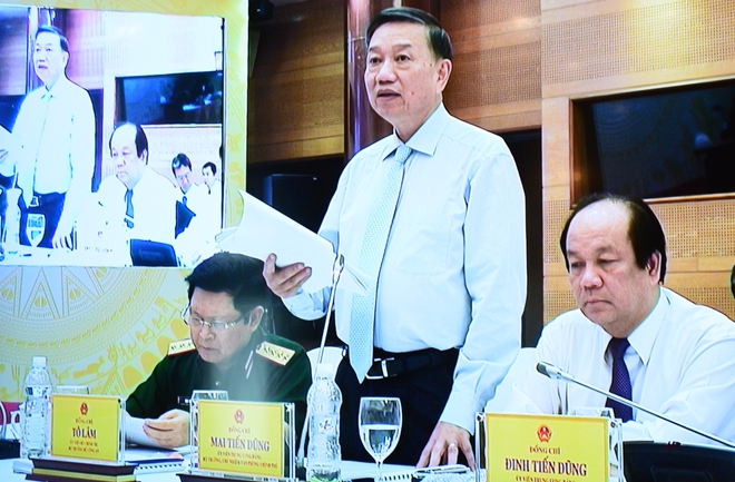 Bộ trưởng Tô Lâm phát biểu tại hội nghị