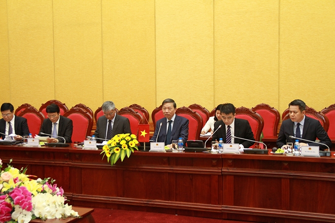 Bộ trưởng Tô Lâm phát biểu tại Hội đàm.