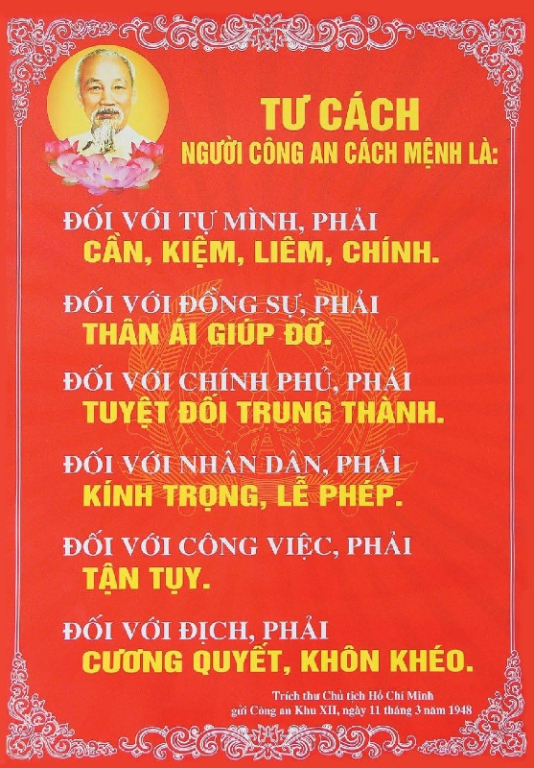 Sáu điều Bác Hồ dạy CAND.