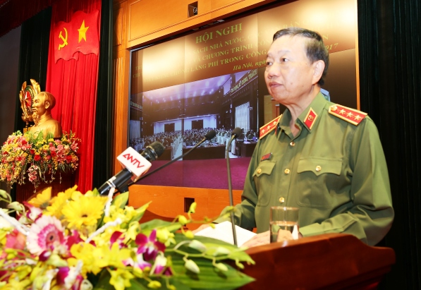 Bộ trưởng Tô Lâm phát biểu chỉ đạo tại Hội nghị.