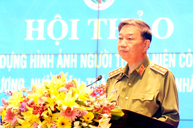 Bộ trưởng Tô Lâm phát biểu tại Hội thảo.