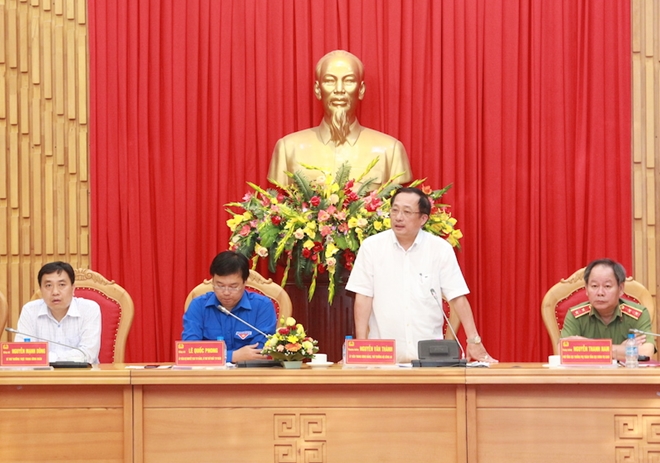 Thứ trưởng Nguyễn Văn Thành phát biểu chỉ đạo tại buổi làm việc