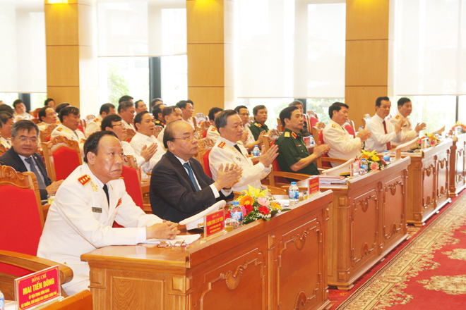 Thủ tướng Chính phủ Nguyễn Xuân Phúc, Bộ trưởng Tô Lâm cùng các đại biểu dự Hội nghị