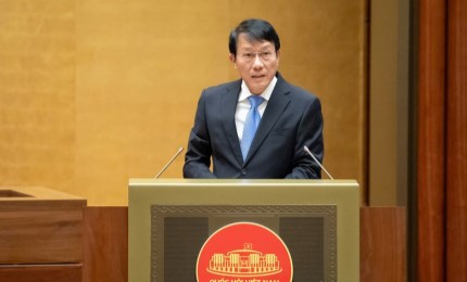 Bộ trưởng Lương Tam Quang trình bày Tờ trình về 4 dự án luật đáp ứng yêu cầu cấp bách của thực tiễn